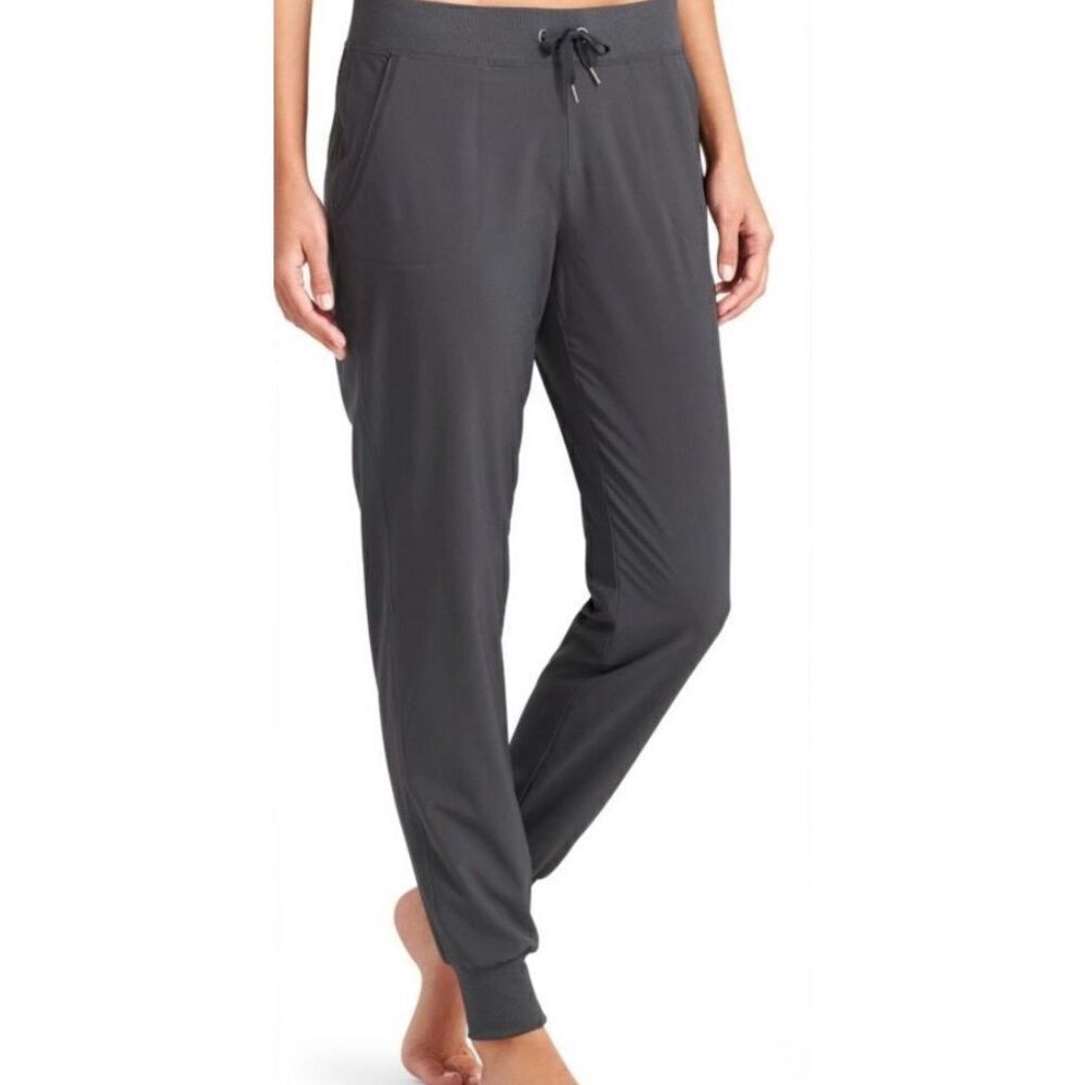 Athleta CITY gray LINED PANTS Joggers Women’s Size 6